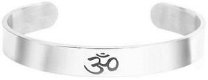 NIMZ Brass, Metal, Alloy, Stainless Steel, Steel Cubic Zirconia Silver, Gold-plated, Black Silver, Platinum Kada