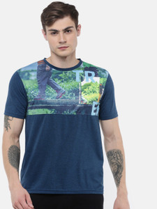 Wildcraft Printed Men Round Neck Multicolor T-Shirt