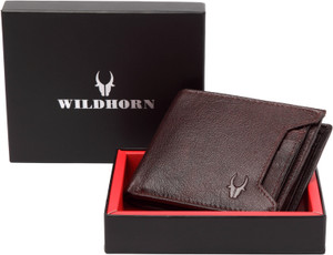 WILDHORN Men Casual Brown Genuine Leather Wallet