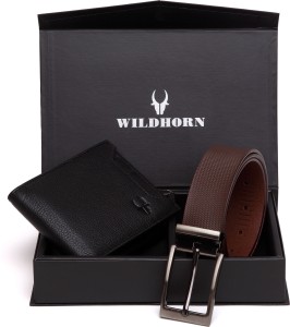 WILDHORN Men Formal, Evening/Party, Casual Black Genuine Leather Wallet