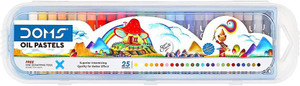 DOMS 25 Shades Oil Pastel Plastic Pack