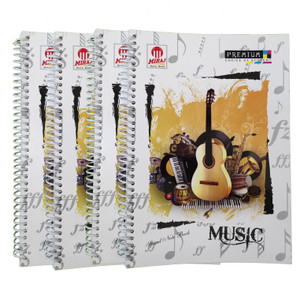 Miraj Notebook miraj SPIRAL NOTEBOOK Regular Notebook SINGLE LINE RULED 200 Pages ...