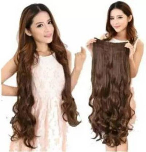 HAVEREAM Stylish curly natural brown Hair Extension