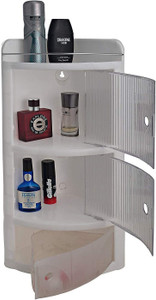 URBAN CHOICE corner bathroom rack storage organizer Plastic Wall Shelf