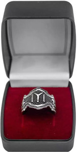 Shopping Dust Ertugrul Gazi Ring For Boy Men kayi Qabila Black Silver IYI Ring Silver Plated Ring Dirilis Ertugrul ring for boy and girl Stainless Steel Silver Plated Ring