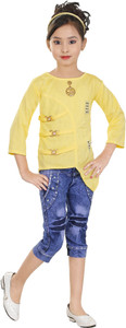 BURBN Girls Casual Top Jeans