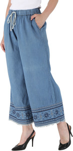 Hi Fashion Regular Fit Women Blue Trousers