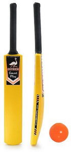 Ostrich SMART PLAY Hard Plastic Cricket Bat Size 3 For 8 Years Champs With 1 Piece Wind Ball क्रिकेट किट