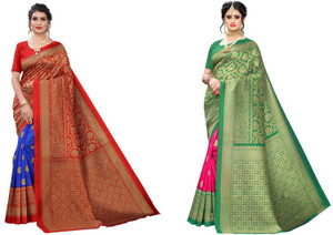 Fabwomen Printed Mysore Art Silk Saree