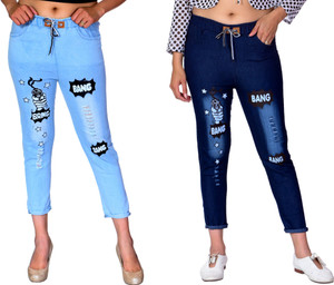 Serendipity Jogger Fit Women Light Blue, Dark Blue Jeans