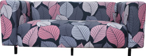 HOUSE OF QUIRK Polyester 3 Seater Sofa Floral Cover