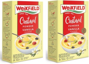 WeiKFiELD Custard Powder Vanilla Flavour 100 Gram Pack Of 2 Custard Powder