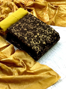 MORLY Cotton Silk Self Design Salwar Suit Material