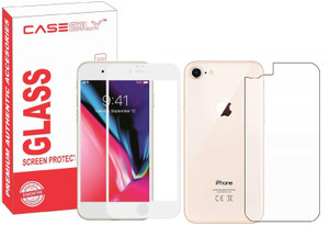 Casesily Front and Back Tempered Glass for Apple iPhone 8