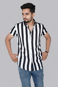 black white mix shirt