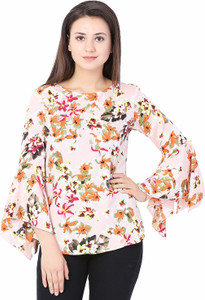 FORELEVY Casual Floral Print, Printed Women Multicolor Top