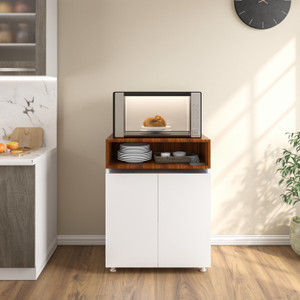 Woodbuzz Engineered Wood Kitchen Cabinet