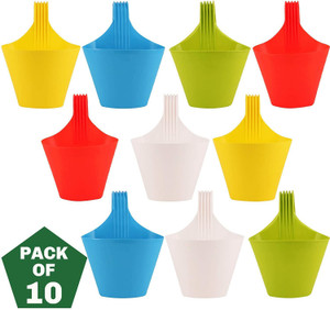 GROOT Hanging/Railing Pots for Plants and Flower Pots Planter Ideal for Outdoor Balcony Plant Container Set