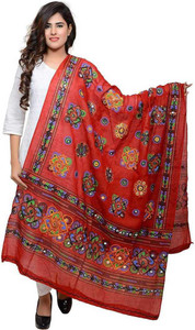 OTD Pure Cotton Embroidered Women Dupatta
