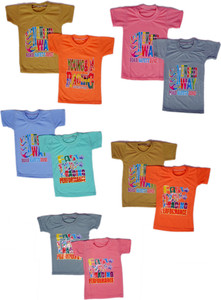 alphonso Baby Boys Printed Cotton Blend Regular T Shirt