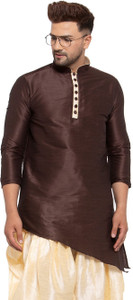 26 i Men Solid Asymmetric Kurta