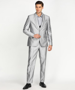 Next Look Three Piece Suit Solid Men Suit