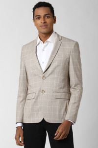 PETER ENGLAND Checkered Single Breasted Formal Men Blazer