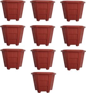 GreenLove New Gardening Plant Containers Gamla Pot Plastic Flower Pot for Terrace Garden Plant Container Set