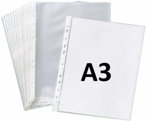 True-Ally Heavy duty Plastic A3 size Sheet protector