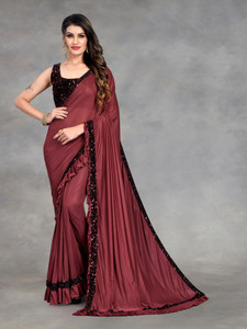 Aika Embellished Bollywood Lycra Blend Saree