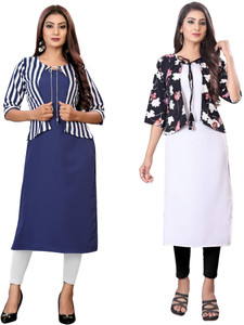 HD CREATION Women Kurta Ethnic Jacket Set
