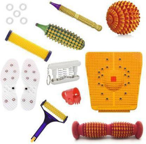 AcuHealth NC-2000 216 DK34 Acupressure Massager Tools Combo Kit for Stress and Pain Relief Power Foot Mat (Magneto-Therapy) Massager