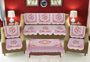 Udeek Cotton Floral 3 Seater Sofa Cover