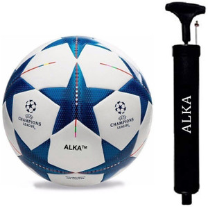 BLUE STAR HAND STITCHED FOOTBALL WITH PUMP