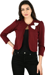 Moshe 3/4th Sleeve Solid Women Jacket