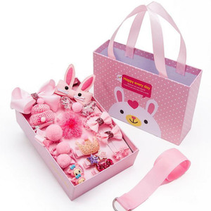 TRY 18 PCS BABY GIRL CLIPS SET |CUTE GIFT BOX Hair Accessory Set