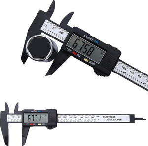 FLOSTRAIN Electronic Carbon Fiber Composites Digital with LED Screen Vernier Caliper