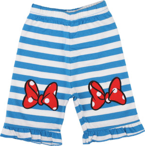 Bodycare Kids Capri For Girls Casual Striped Pure Cotton