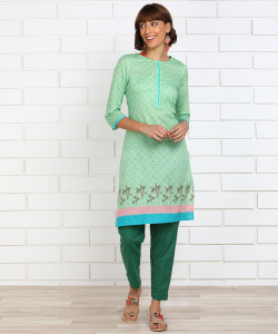 Anmi Printed Women Straight Kurta