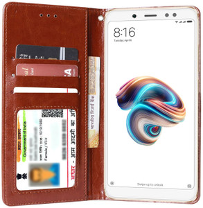Unistuff Flip Cover for Mi Redmi Note 5 Pro
