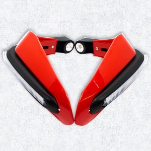 AutoPowerz Universal Plain Bike Handguard (Red) Handlebar Hand Guard