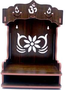 Rudrax Handmade Beautiful Wooden Temple/ Home Temple/Puja Mandir/Wall Hanging and Table Top Home Mandir Temple /Home Decor Beautiful Wooden Temple Engineered Wood Home Temple