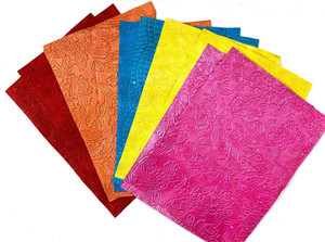 KHUSHA CREATIONS Handmade Sheets Unruled A4 120 gsm Craft paper