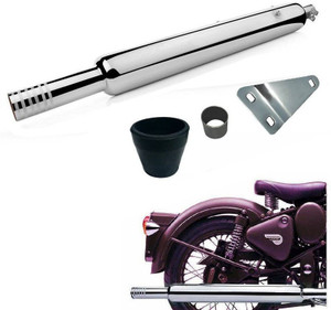 GOLSM Chrome Bada Punjab Exhaust for Royal Enfield Super Thunderbird - Image 5