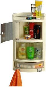 URBAN CHOICE corner shelf cabinet for bathroom Plastic Wall Shelf