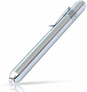 RN PEN White Metal Medical Pen For Nurses - Black Ink, Stylus, LED Light - Gift Ready