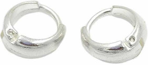 HOUSEOFTRENDZZ SILVER PLATED SIMPLE BALI DESIGN AS EARINGS (1 PAIR) Metal Huggie Earring