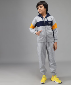 NICK AND JONES Colorblock Boys & Girls Track Suit