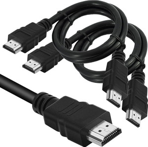 IKIS  TV-out Cable 1.5m - High Speed HDMI Cable Male to Male Cable for LED/LCD TV, PC Monitor, Setup Box - 1.5m HDMI Male to Male Cable for 3D PS3, Xbox 360, Blueray, HDTV, Plasma TV, LED and LCD (Black) pack of 2