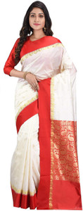 Aishwarya Sarees बुना हुआ असम सिल्क टिश्यु साड़ी